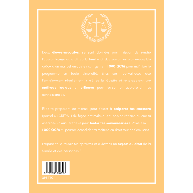 1000 QCM - Droit de la famille & des personnes (licence)