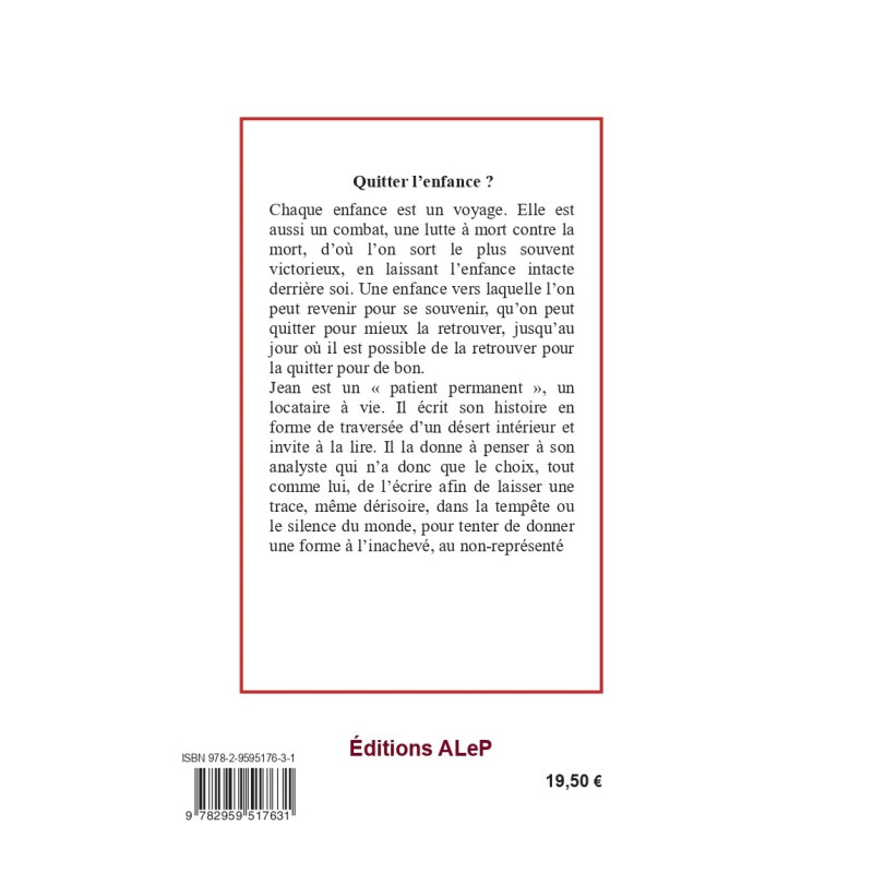 Quitter l'enfance ?