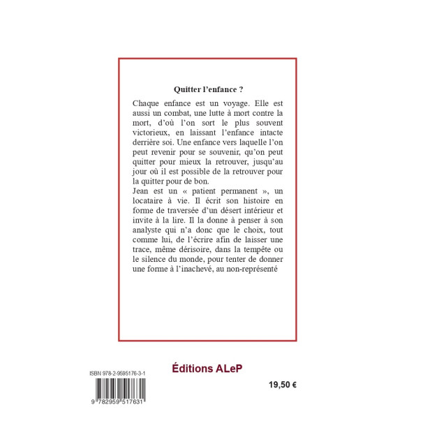 Quitter l'enfance ?