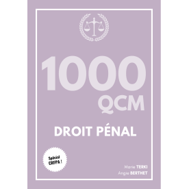 1000 QCM DROIT PÉNAL (CRFPA)