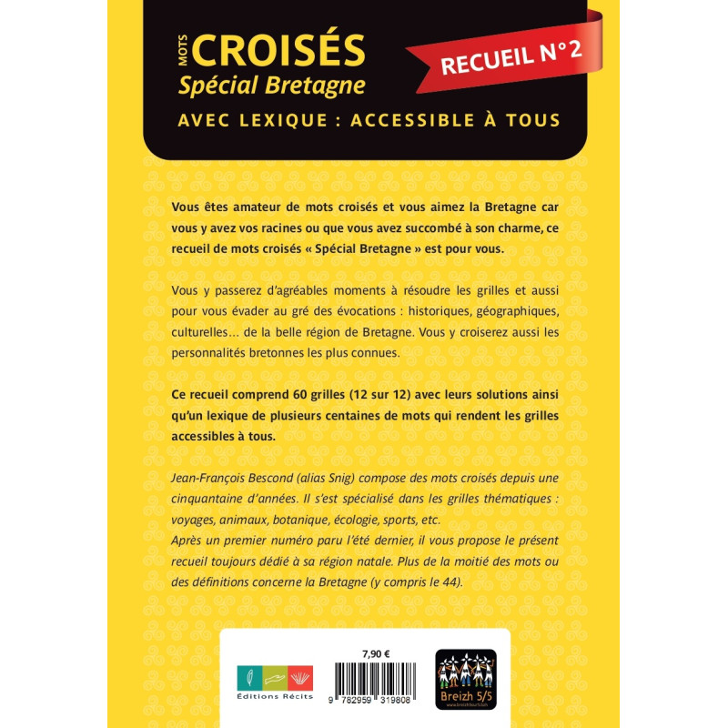 Mots crois&eacute;s BRETAGNE n&deg; 2