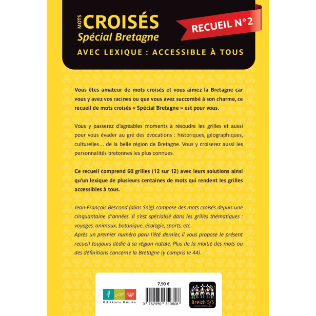 Mots crois&eacute;s BRETAGNE n&deg; 2