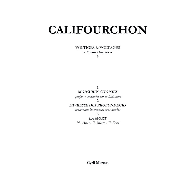 Califourchon Califourchon