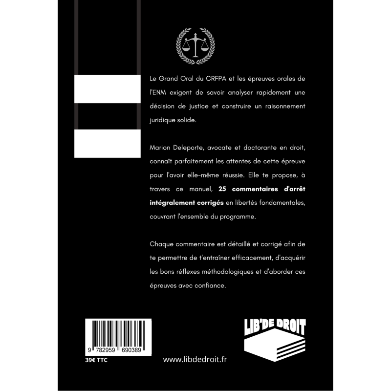 25 commentaires d'arrêt Grand Oral CRFPA 25 commentaires d'arrêt Grand Oral CRFPA