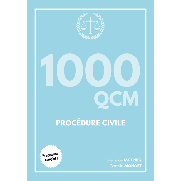 1000 QCM - Proc&eacute;dure Civile (CRFPA)