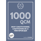 1000 QCM droit constitutionnel & Institutions de la V&egrave;me R&eacute;publique (L1)